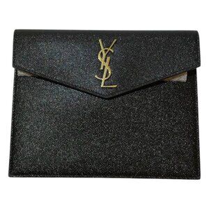 YSL Saint Laurent Uptown Small Monogram Grain de Poudre Pouch Bag